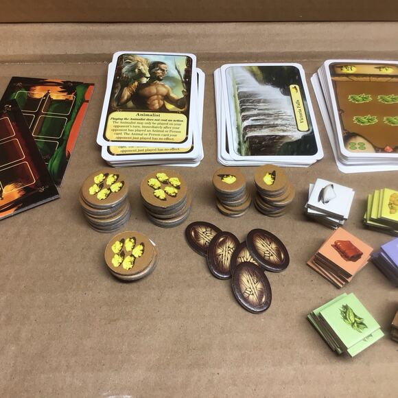 Asante Card Game 2-Player Z-Man Games 2013 OPEN BOX Complete Excellent - Picture 3 of 5